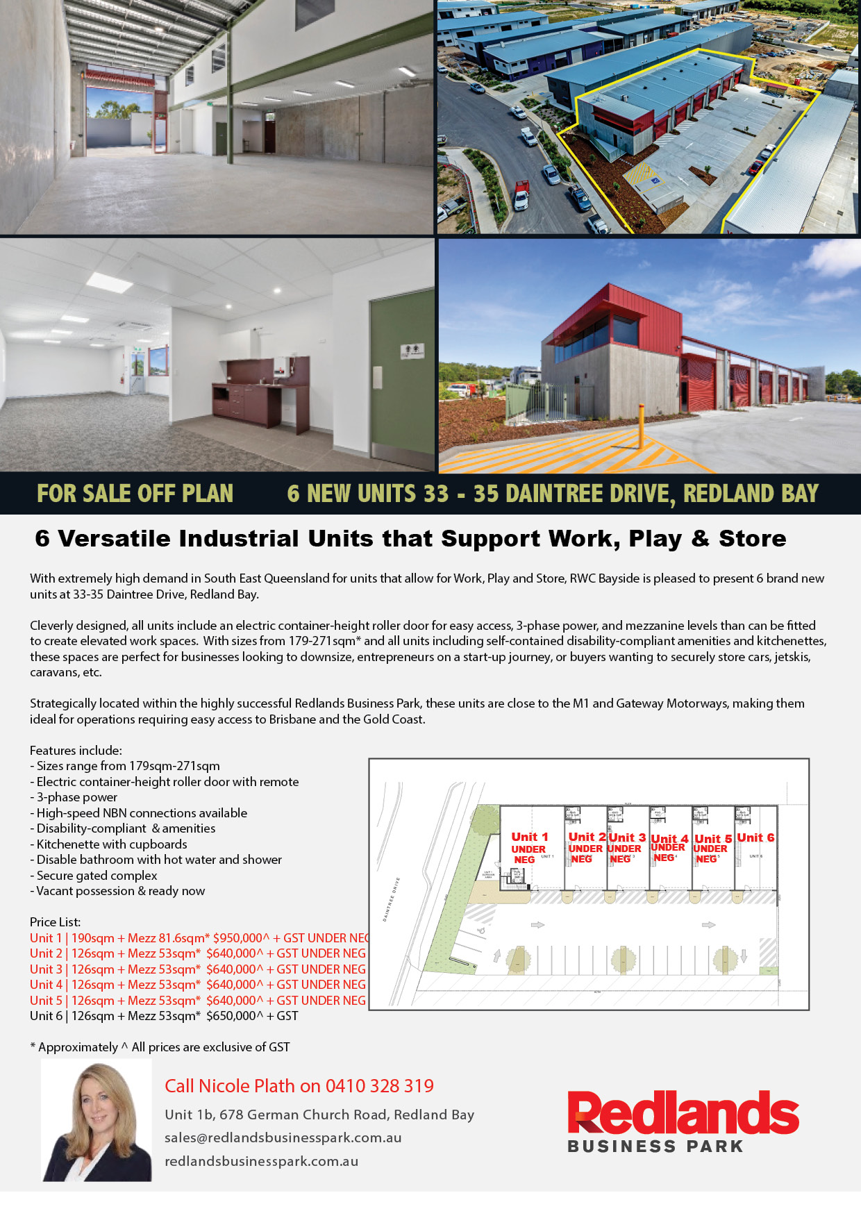 For Sale / Lease Redlands Business Park