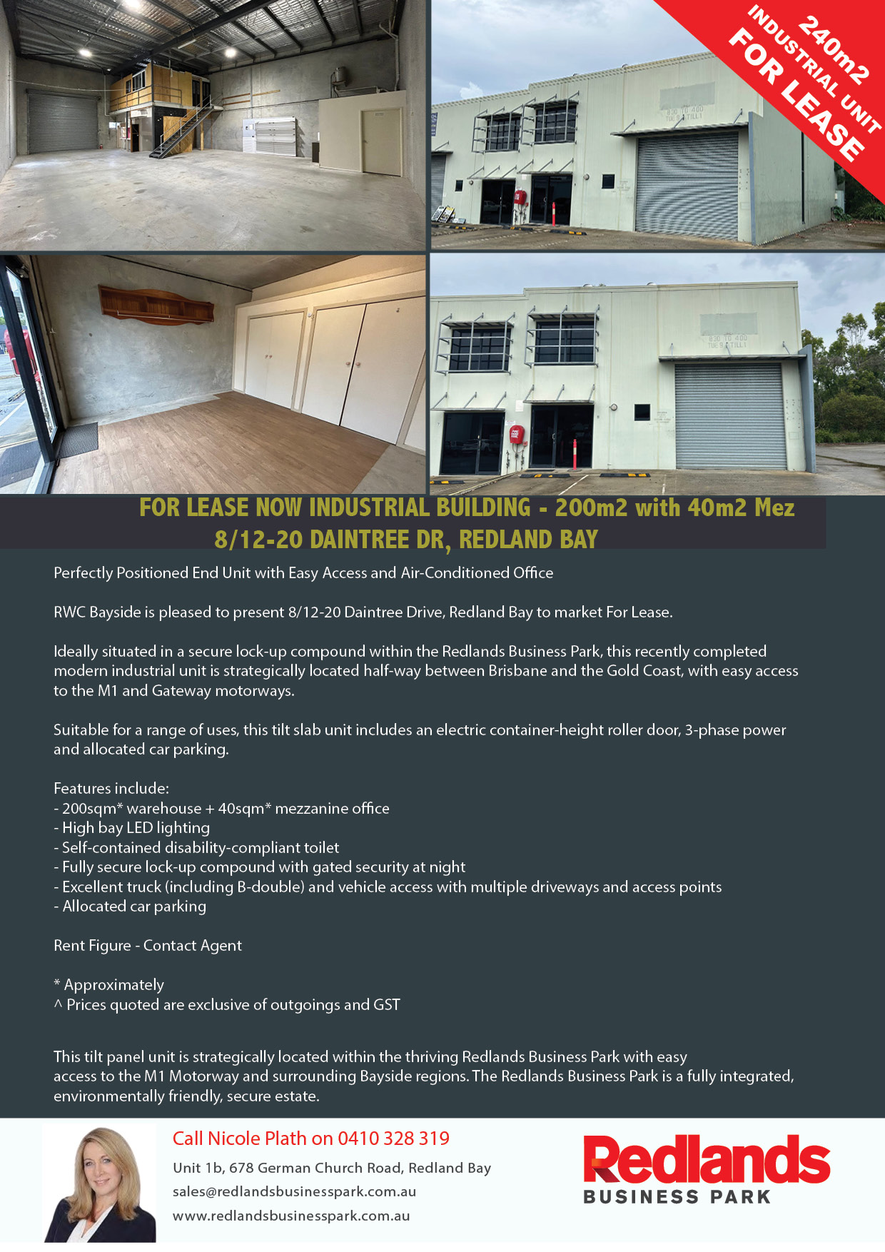 For Sale / Lease Redlands Business Park